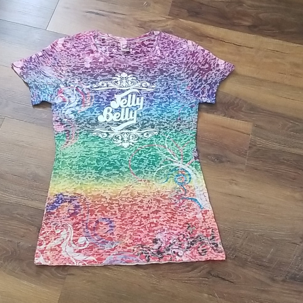 KAVIO Multi-Colored Burn-Out Tee Shirt